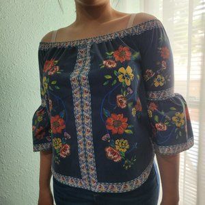 Floral Off the Shoulder Top